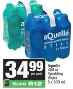 Aquelle Still Or Sparkling Water-6 x 500ml