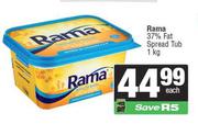  Rama 37% Fat Spread Tub-1kg Each