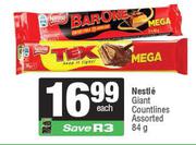  Nestle Giant Countlines Assorted-84g Each
