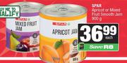 Spar Apricot Or Mixed Fruit Jam Only-900g Each