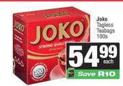  Joko Tagless Teabags-100s Each