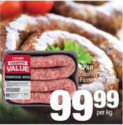 Spar Country Value Farmhouse Wors-Per Kg