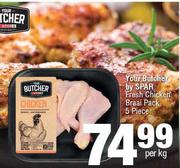 Your Butcher By Spar Fresh Chicken Braai Pack (5 Piece)-Per Kg