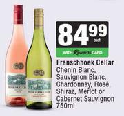 Franschhoek Cellar Chenin/Sauvignon Blanc,Chardonnay,Rose,Shiraz,Merlot Or Cab Sau-750ml EA