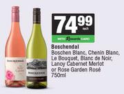 Boschendal Boschen/Chenin Blanc, LeBouquet, Blanc De Noir, Lanoy Cabent Merlot Or Rose Garden-750ml 