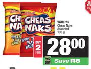 Willards Cheas Naks-For 2 x 135g