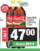 Coca Cola Original Soft Drink-For 2 x 2L