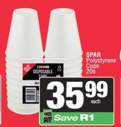 Spar Polystyrene Cups-20s