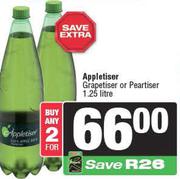 Appletiser, Grapetiser Or Peartiser-For 2 x 1.25L