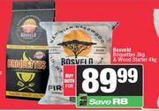 Bosveld Briquettes 3Kg & Wood Starter 4Kg-For Both