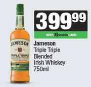 Jameson Triple Triple Blended Irish Whisky-750ml