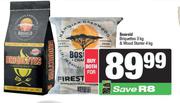 Bosveld Vriquettes 3Kg & Wood Starter 4Kg-For Both