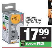 Spar Good Living LED Opal A60 5W Light Bulb Range-1s