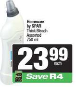 Homecare By Spar Thick Bleach Assorted-750ml