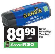 Garbie Refuse Bags Value Pack 50s-Each