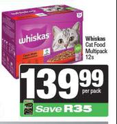 Whiskas Cat Food Multipack-12s Per Pack