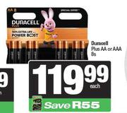 Duracell Plus AA Or AAA-8s
