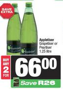 Appletiser Grapetiser Or Peartiser-For 2 x 1.25L