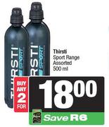 Thirsti Sport Range Assorted-For 2 x 500ml