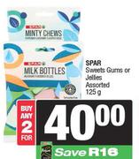 Spar Sweets Gums Or Jellies Assorted-For 2 x 125g