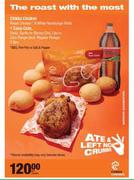 Chikka Chicken Roast Chicken + 6 Whole Hamburger Rolls + Coca Cola 2L-Combo