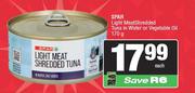 Spar Light Meat Shredded Tuna In Water Or Vegetable Oil-170g