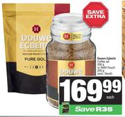 Douwe Egberts Coffee Jar 200g Or Refill Pouch 230g-Each