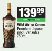 Wild Africa Cream Premium Liqueur-750ml