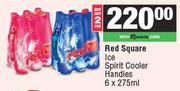 Red Square Ice Spirit Cooler Handies-For 2 x 6 x 275ml