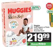 Huggies Gold Diapers Or Pants Jumbo Pack Assorted Sizes-Per Pack