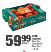 Spar Freshline Beauties Mandarins Mini Box-1.5Kg Per Box