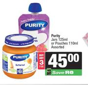 Purity Jars 125ml Or Pouches 110ml-For 3