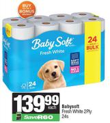 Baby Soft Fresh White 2 Ply-24s