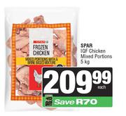 Spar IQF Chicken Mixed Portions-5Kg