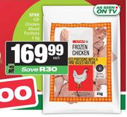 Spar IQF Chicken Mixed Portions-4Kg Each