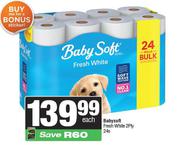 Baby Soft Fresh White 2 Ply-24s