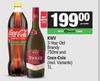 KWV 3 Year Old Brandy 750ml & Coca Cola 1L-For Both