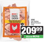 Spar IQF Chicken Mixed Portiond-5kg Each