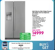 Samsung 660Ltr Side By Side Fridge/Freezer With Water And Ice Dispenser RSA1DHMG