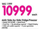 Samsung 660Ltr Side-by-Side Fridge/Freezer RS1WTMG