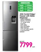 Samsung 430Ltr Combi Fridge/Freezer with Water Dispenser RL48RWCIH