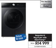 Samsung 9Kg Bespoke AI Dryer With Heat Pump DV90BB9440GBFA
