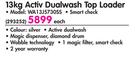 Samsung 13kg Activ Dualwash Top Loader WA13J5730SS