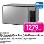 Samsung 32Ltr Electronic Mirror Door Finish Microwave Oven ME0113MI