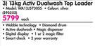 Samsung 13Kg Activ Dual Wash Top Loader WA13J5730SS-Each