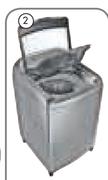 Samsung 15Kg Activ Dual Wash Top Loader WA15J5730SS-Each