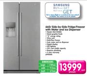 Samsung 660Ltr Side By Side Fridge/freezer With Water And Ice Dispenser RSA1DHMG-Each