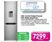 Samsung 360Ltr Combi Fridge/Freezer With Water Dispenser RB29HWR3DSA-Each