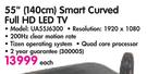 Samsung 55" (140cm) Smart Curved Full HD LED TV UA55J6300