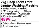 Samsung 7Kg Deep Foam Front Loader Washing Machine WF1702W5S/XFA